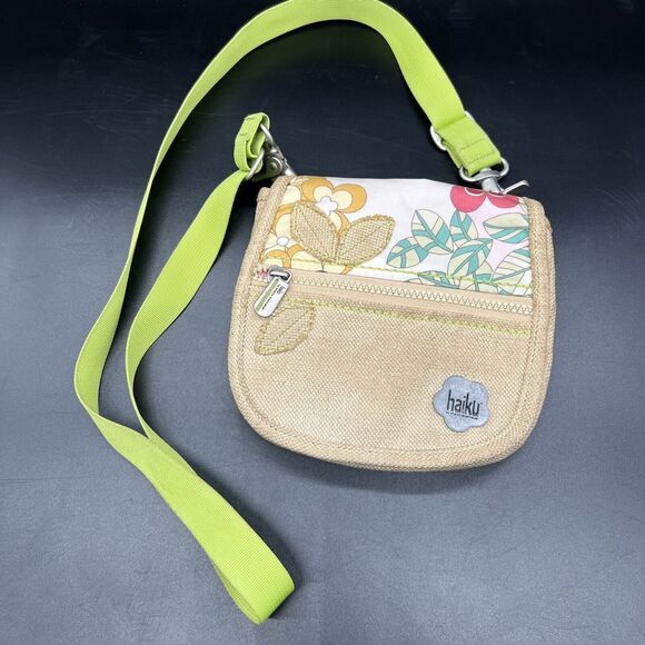 HAIKU Sharon Eisenhauer Multi Color Floral Cotton Crossbody Shoulder Handbag - Picture 1 of 16